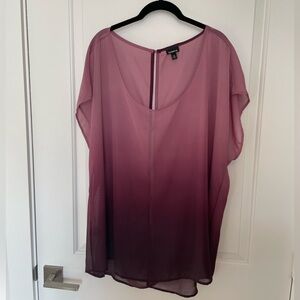 TORRID SHEER OMBRÉ BLOUSE SIZE 3X